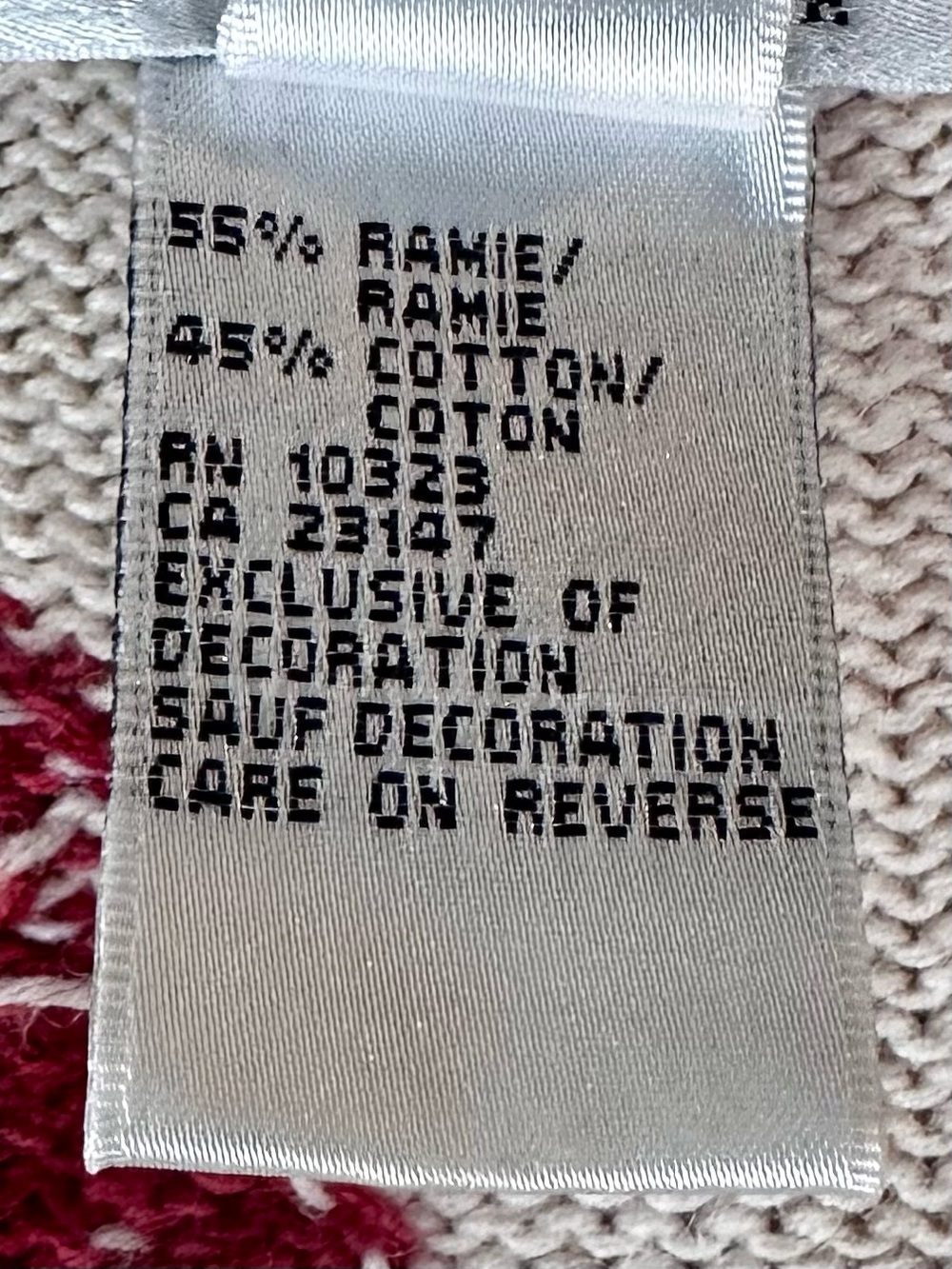 Talbots Petite Floral Embroidered Ramie Cotton Cardigan Cottagecore Boho Small - Picture 10 of 10
